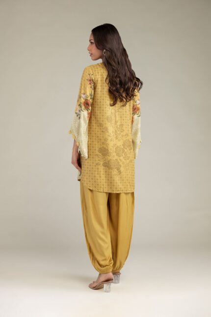 Short Floral Kurta - View 1