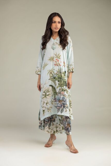 Floral Printed Pants - View 2