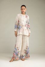 Floral Viscose Pants - View 2
