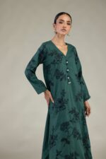 Green Longline Kurta - View 5
