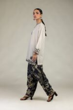 Floral Cotton Pants - View 1