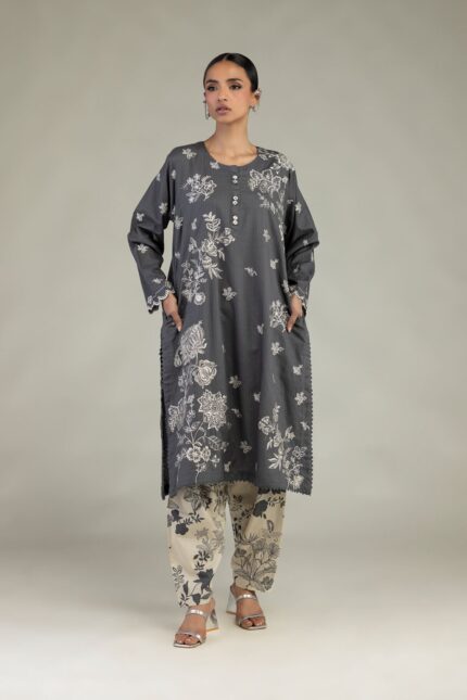 Floral Cotton Shalwar - View 1