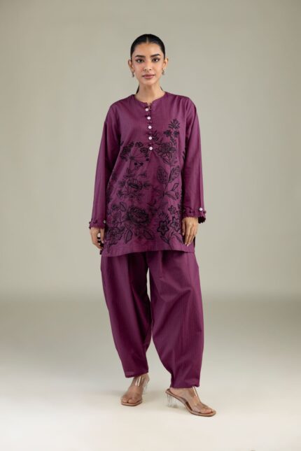 Cotton Solid Pants - View 2