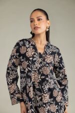 Black Cambric Kurta - View 2