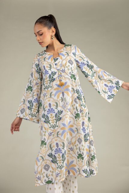 Long Cambric Kurta - View 2