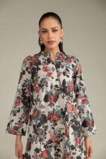 Floral Cambric Kurta - View 2