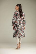 Floral Cambric Kurta - View 1
