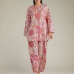 Floral Cambric Shalwar - View 1
