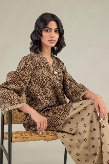Printed Cambric Pants - View 1