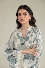 Lawn V-Neck Kurta - View 3