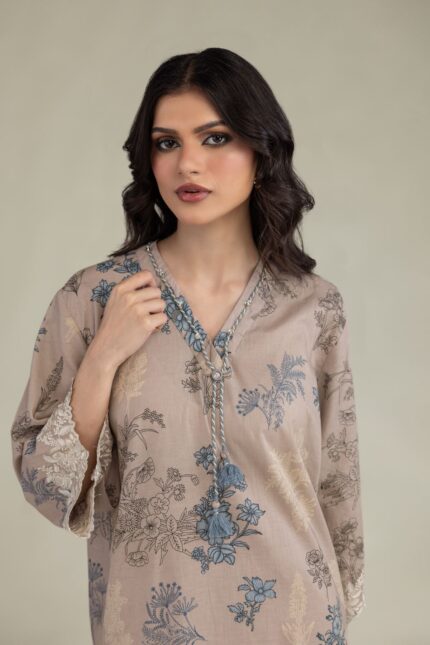 Short Lawn Kurta - View 1