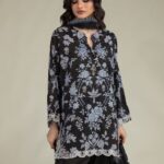 Black Solid Shalwar - View 1