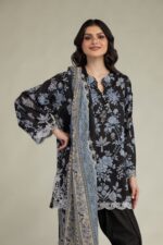 Black Lawn Dupatta - View 4