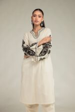 Floral Cotton Kurta - View 4