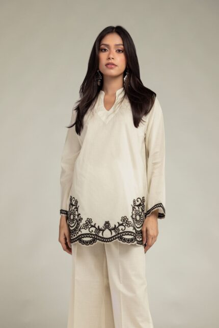 Cotton Dobby Kurta - View 1