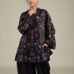 Solid Black Shalwar - View 1