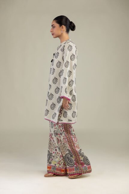 Paisley Printed Pants - View 1