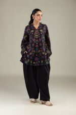 Solid Black Shalwar - View 3