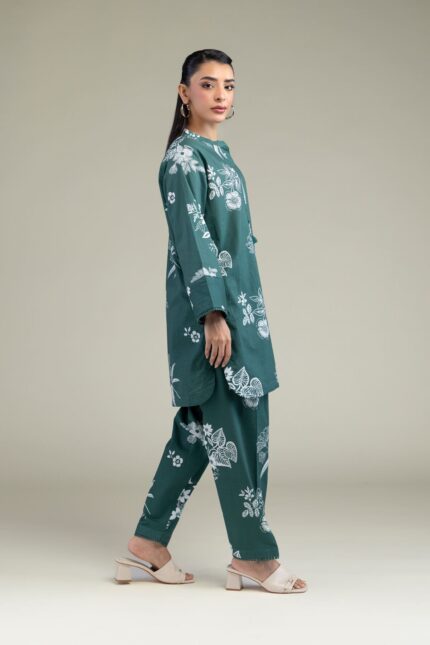 Floral Cotton Kurta - View 2