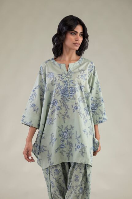 Floral Mint Shalwar 1