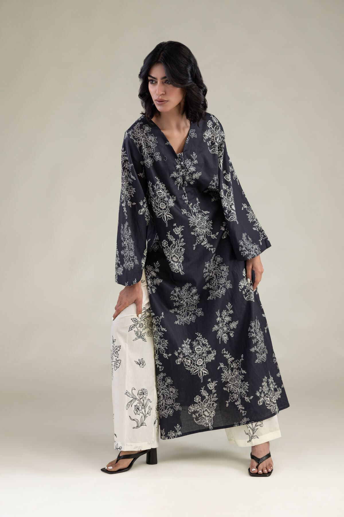 Floral Cambric Pants-1 Floral Cambric Pants - View 1