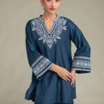 Floral Silk Kurta - V1
