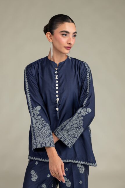 Silk Floral Kurta - V2