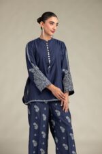 Silk Floral Kurta - V6