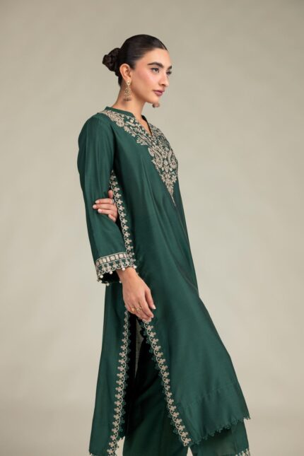 Floral Green Kurta - V1