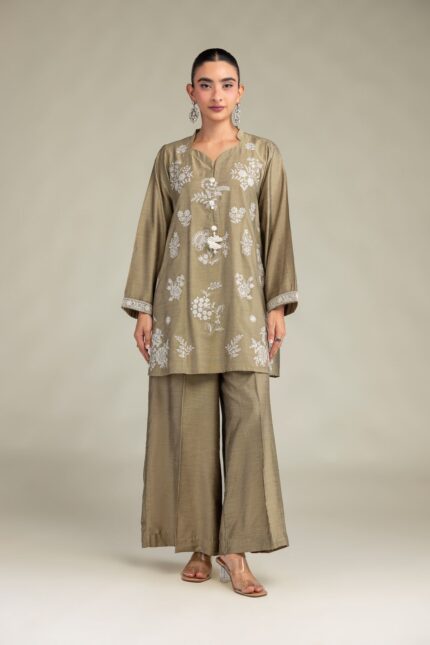 Olive Solid Pants - V2