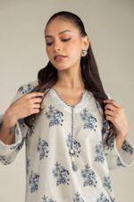 Short V-Neck Kurta - View 1
