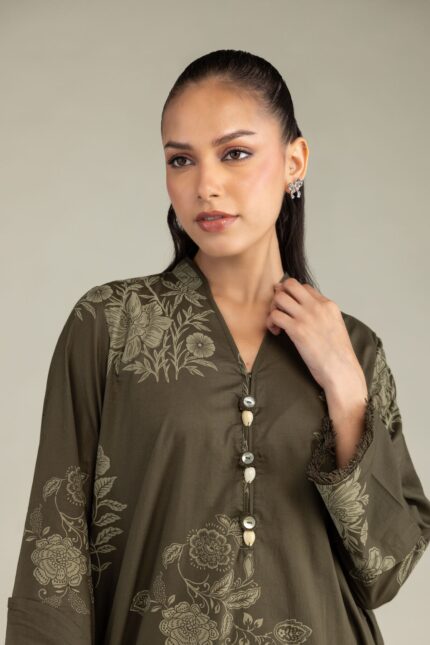 Longline Floral Kurta - View 2