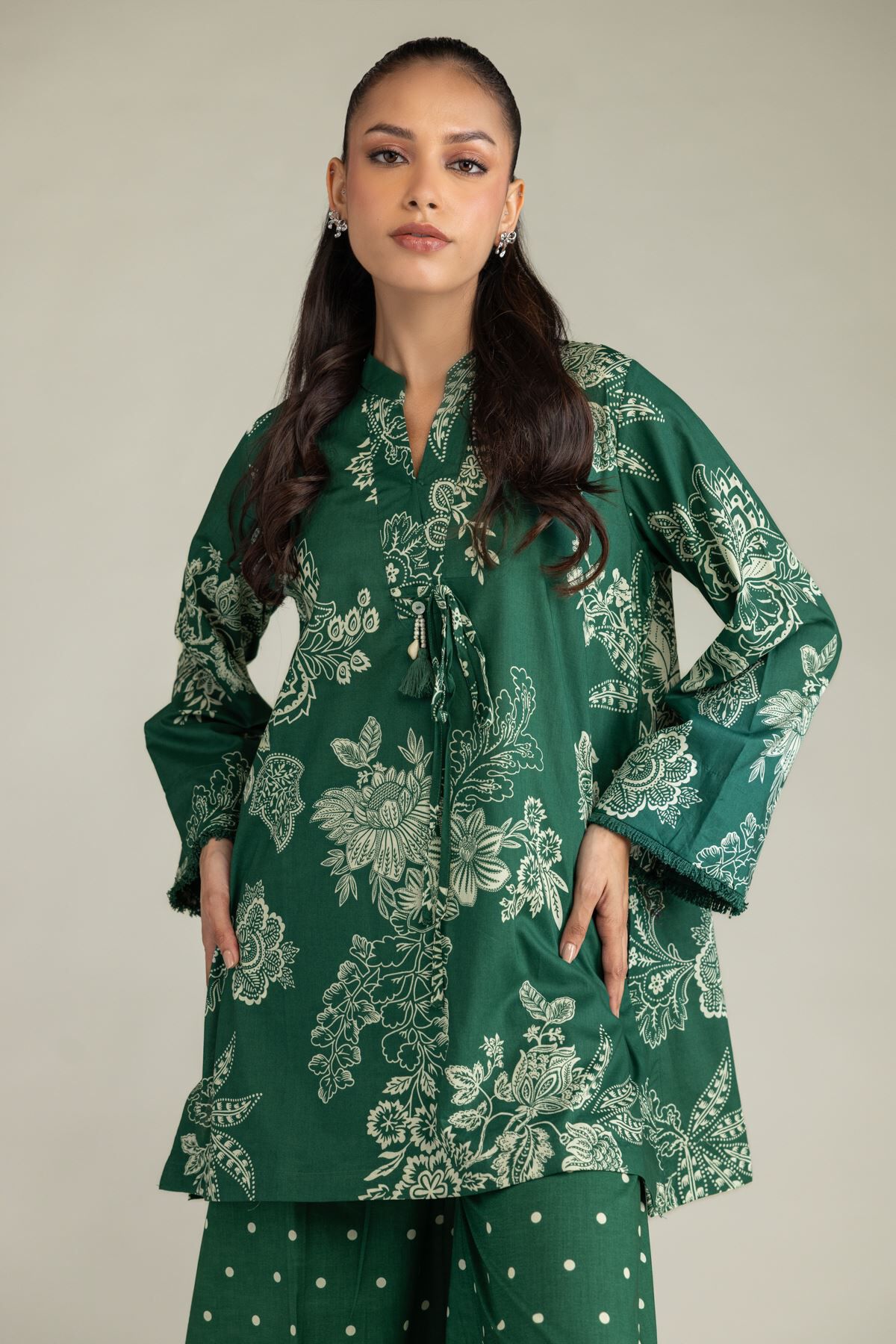 Green Cambric Kurta-1 Green Cambric Kurta - View 1
