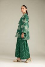 Green Printed Pants - View 3