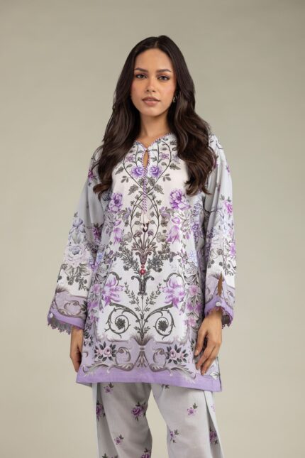 Floral Cambric Shalwar 1