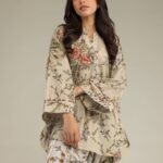 Short Beige Kurta - View 1