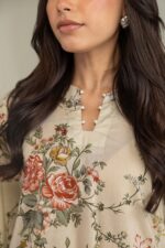 Short Beige Kurta - View 4