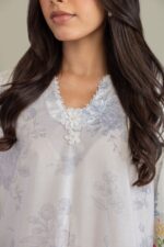Floral Cambric Kurta - View 3