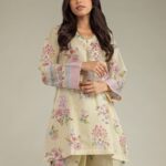 Short Floral Kurta - View 1