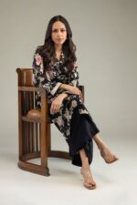 Black Cambric Kurta - View 4