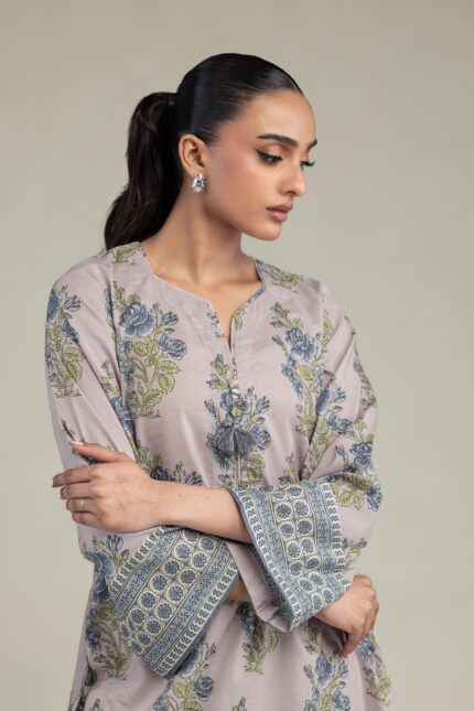 Floral Longline Kurta - View 1