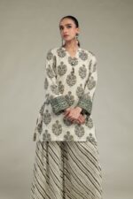 Floral V-Neck Kurta - View 5