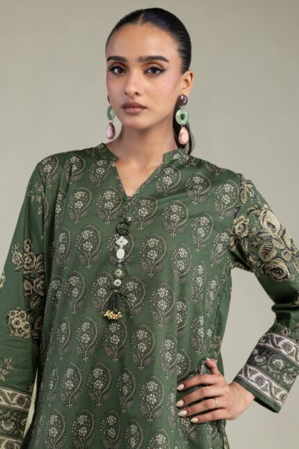 Short Green Kurta - View 2
