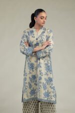 Long Beige Kurta - View 4