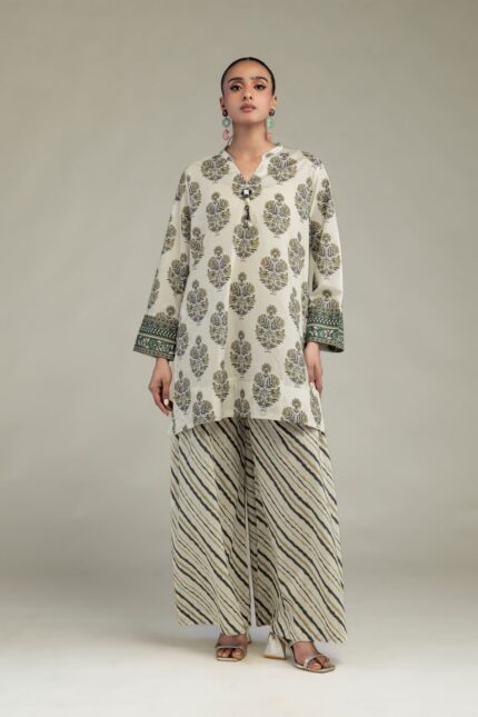 Printed Cambric Pants - View 1