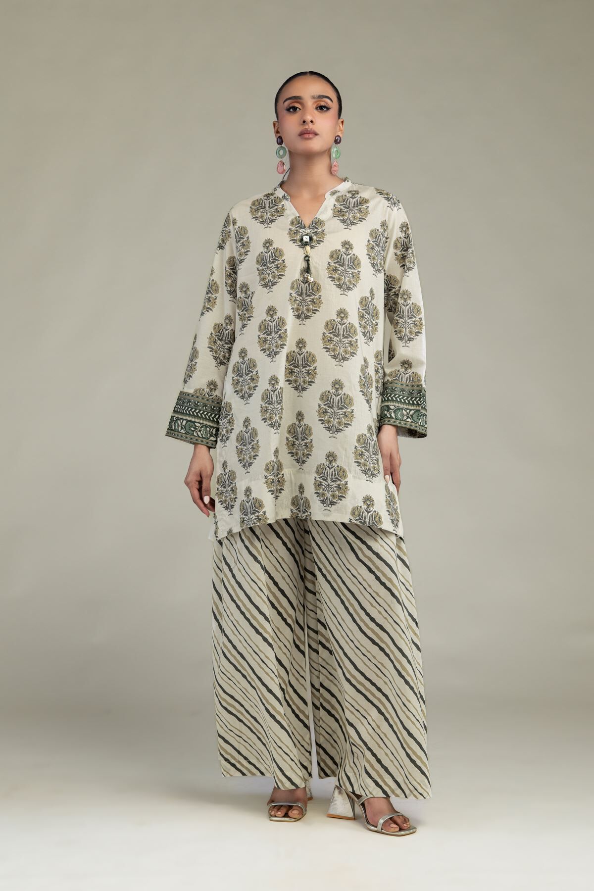 Printed Cambric Pants-1 Printed Cambric Pants - View 1