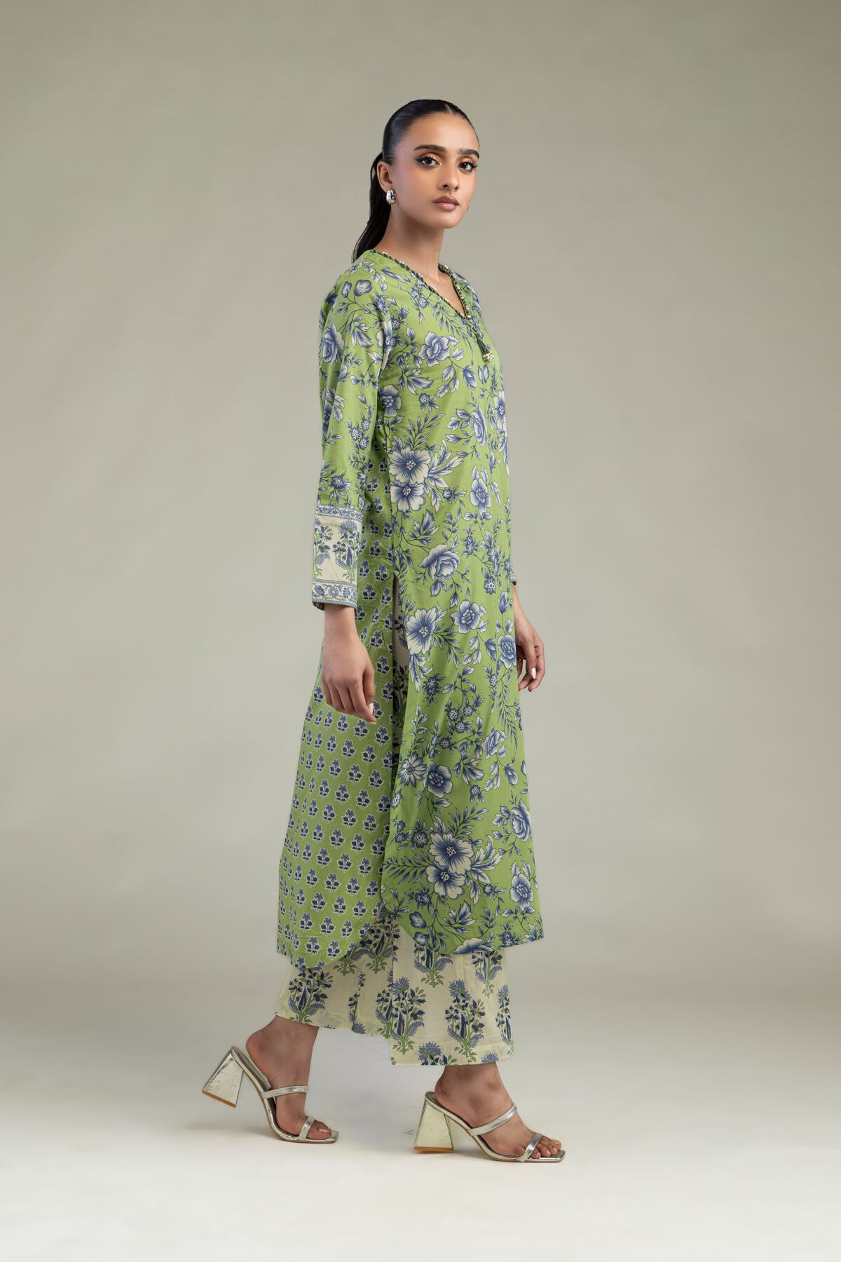 Floral Cambric Pants-1 Floral Cambric Pants - View 1