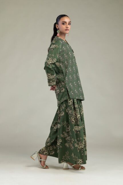 Short Green Kurta - View 1