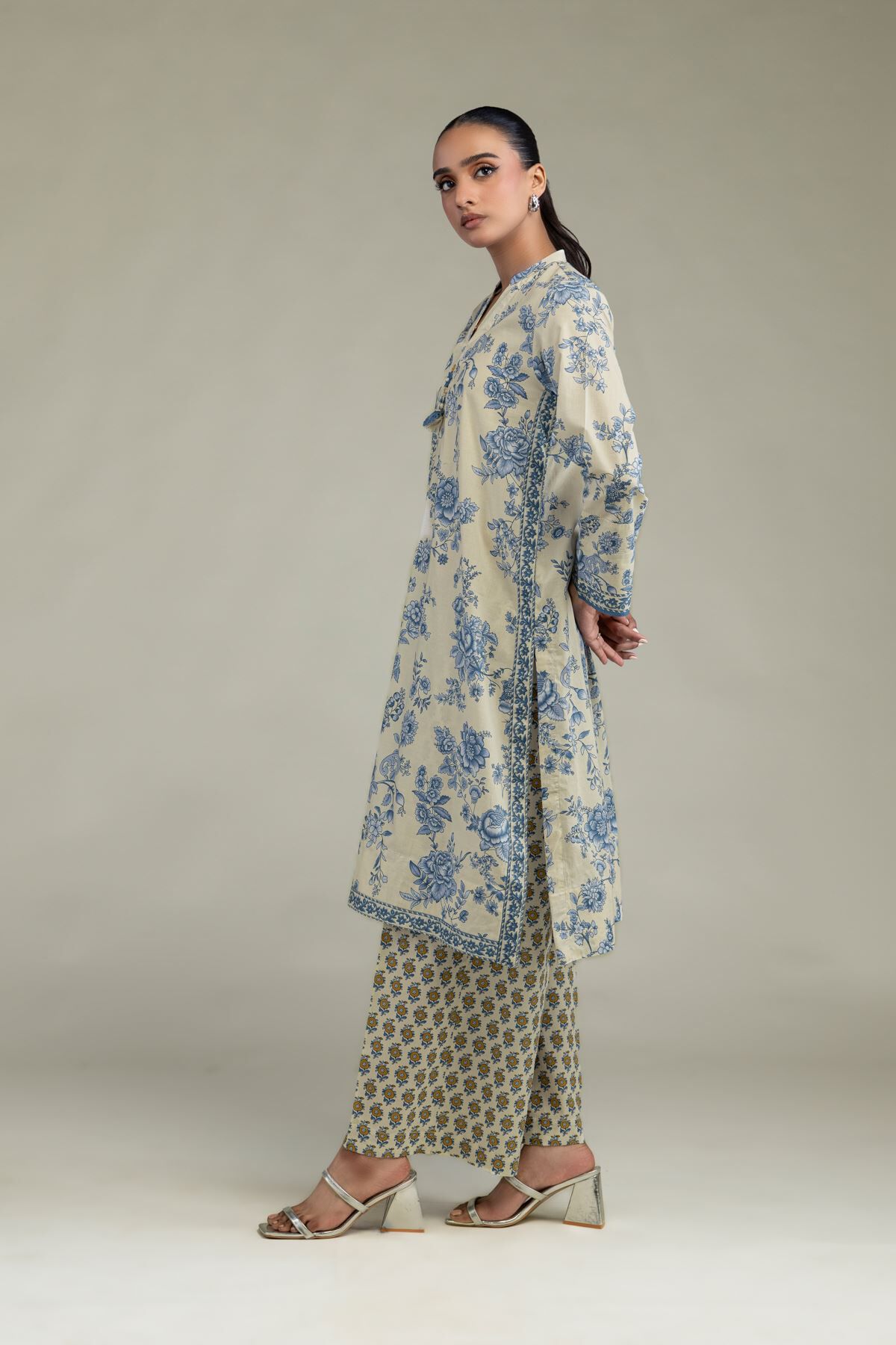 Printed Cambric Pants-1 Printed Cambric Pants - View 1