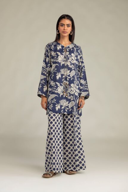 Navy Cambric Pants - View 1